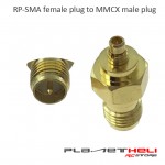 RP-SMA female plug to MMCX male plug RF coaxial adapter connector
